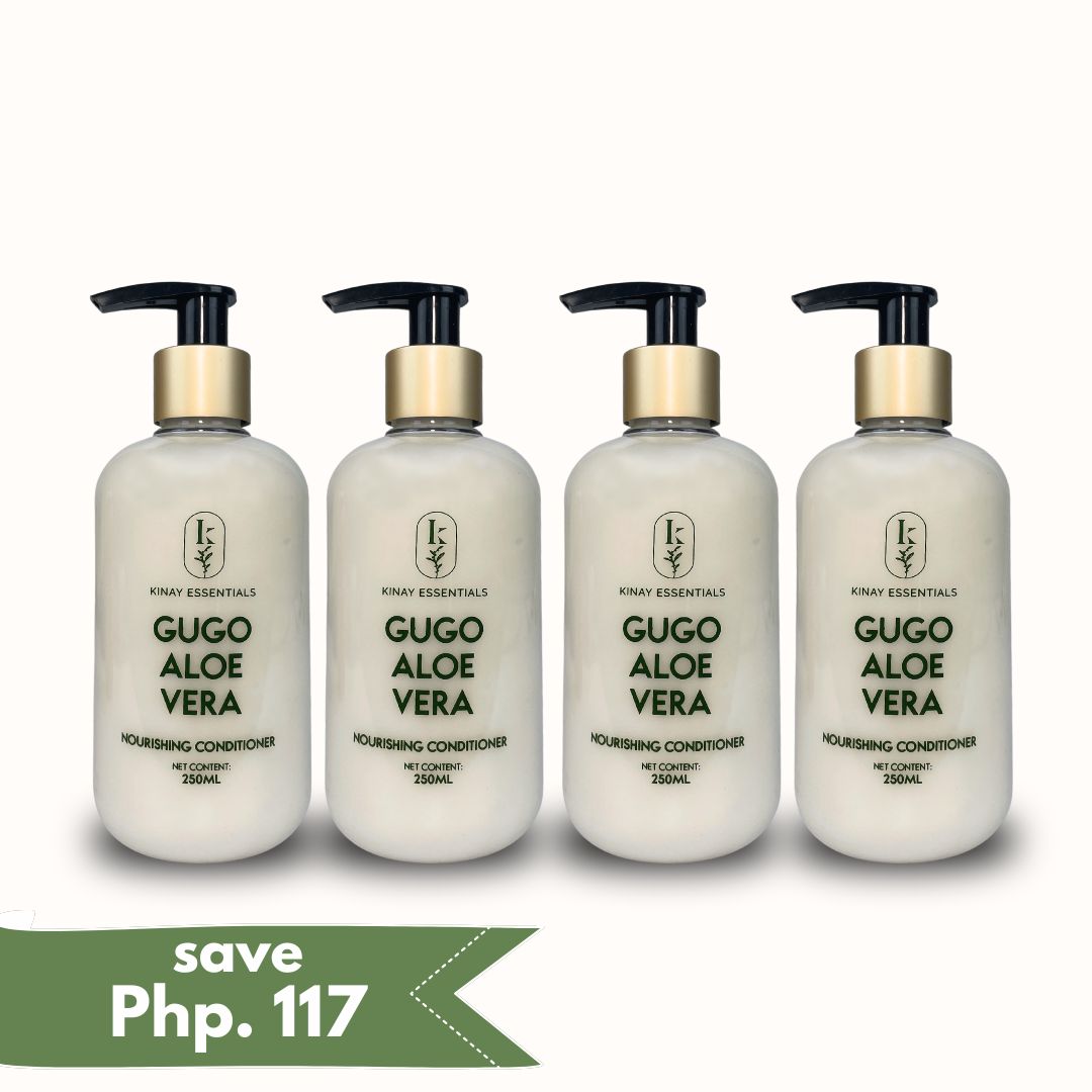 GUGO ALOE VERA ANTI-HAIRFALL NOURISHING CONDITIONER 4 PCS BUNDLE