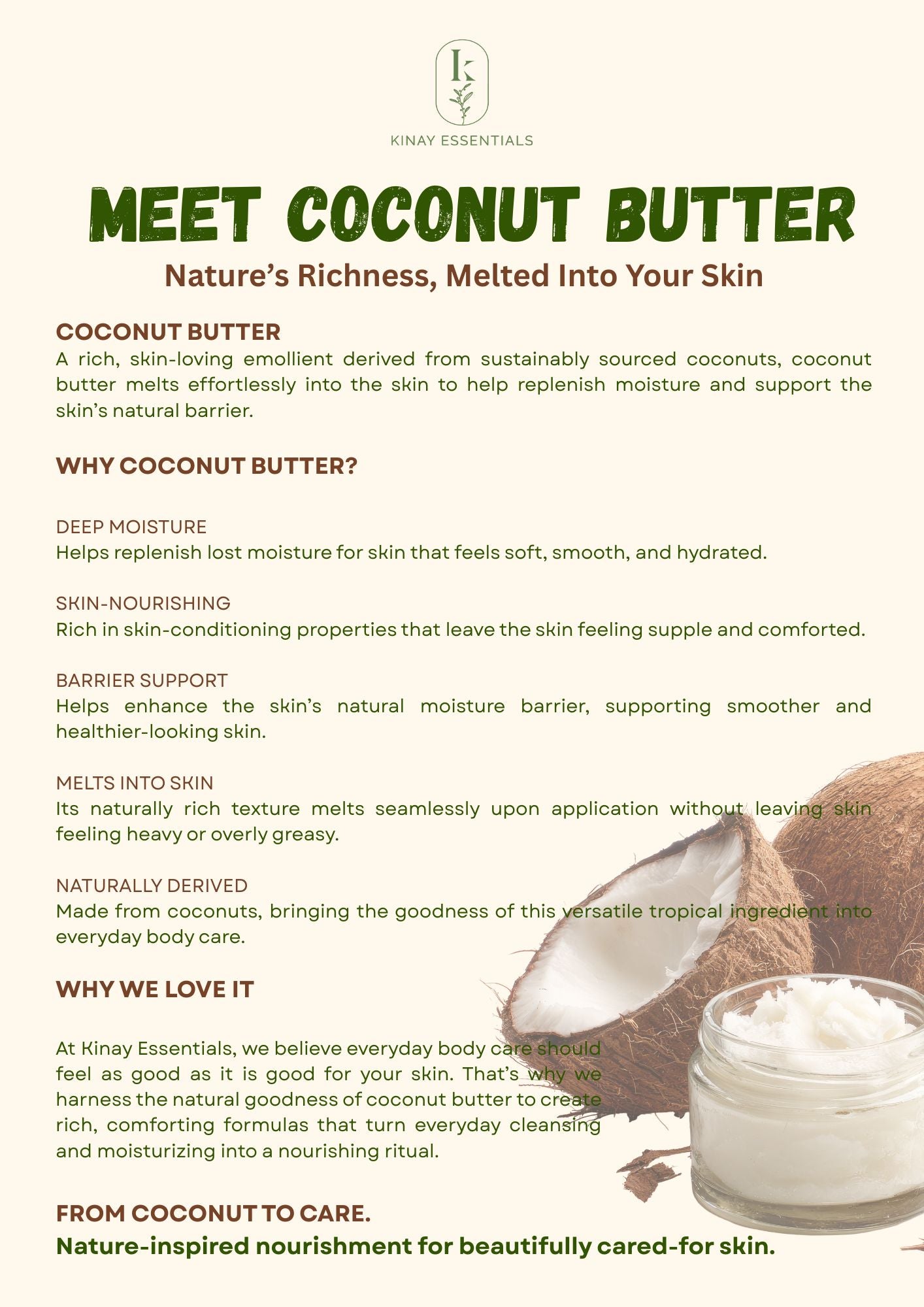 Kinay Essentials Cocobutter Moisture-Rich Hand & Body Lotion 250mL