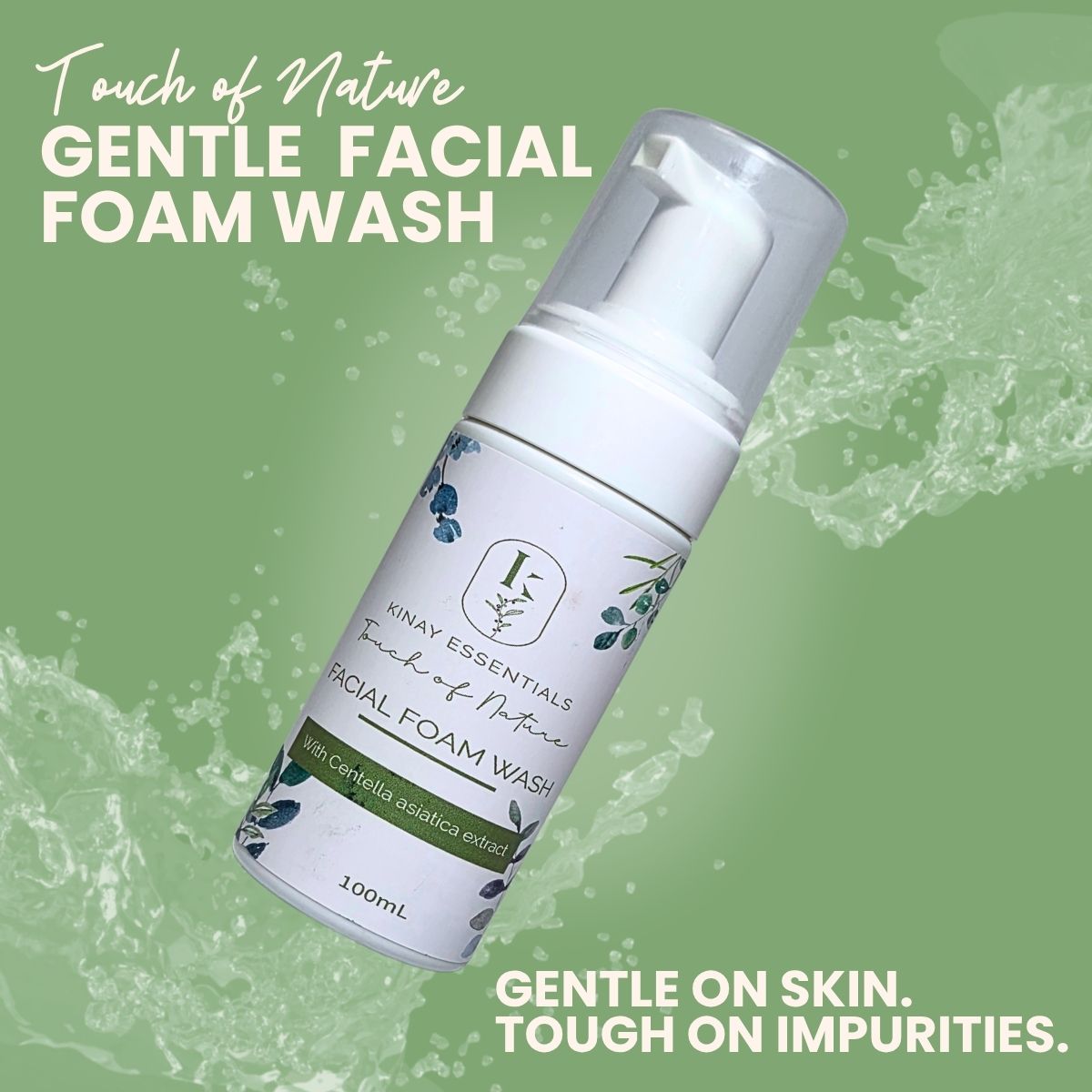 Kinay Essentials Touch of Nature Centella asiatica Gentle Facial Foam Wash 100mL
